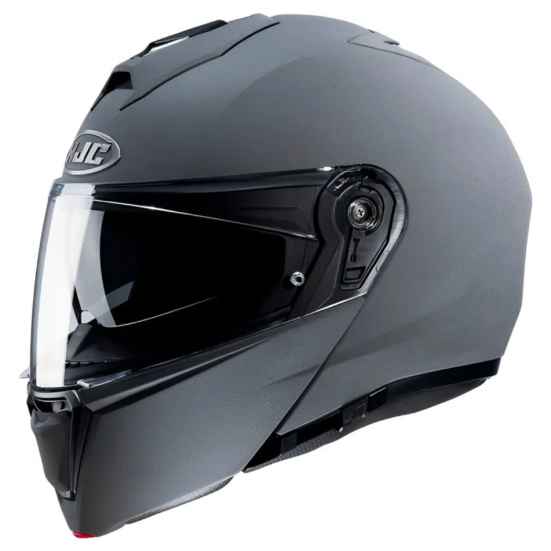 Capacete HJC I90 Solid Cinza Stone Grey Fechado - 