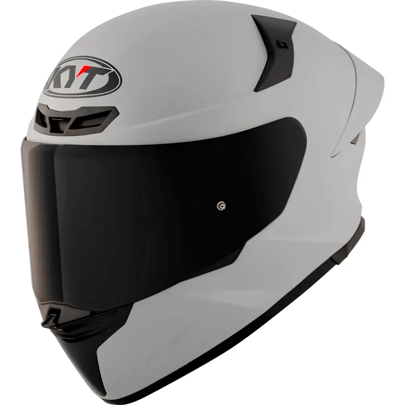 Capacete KYT TT Revo Plain Asp Cinza Fosco Fechado - 
