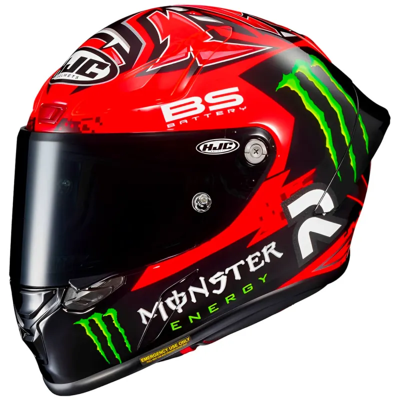 Capacete HJC RPHA 1 Quartararo Vermelho Preto Fechado - 