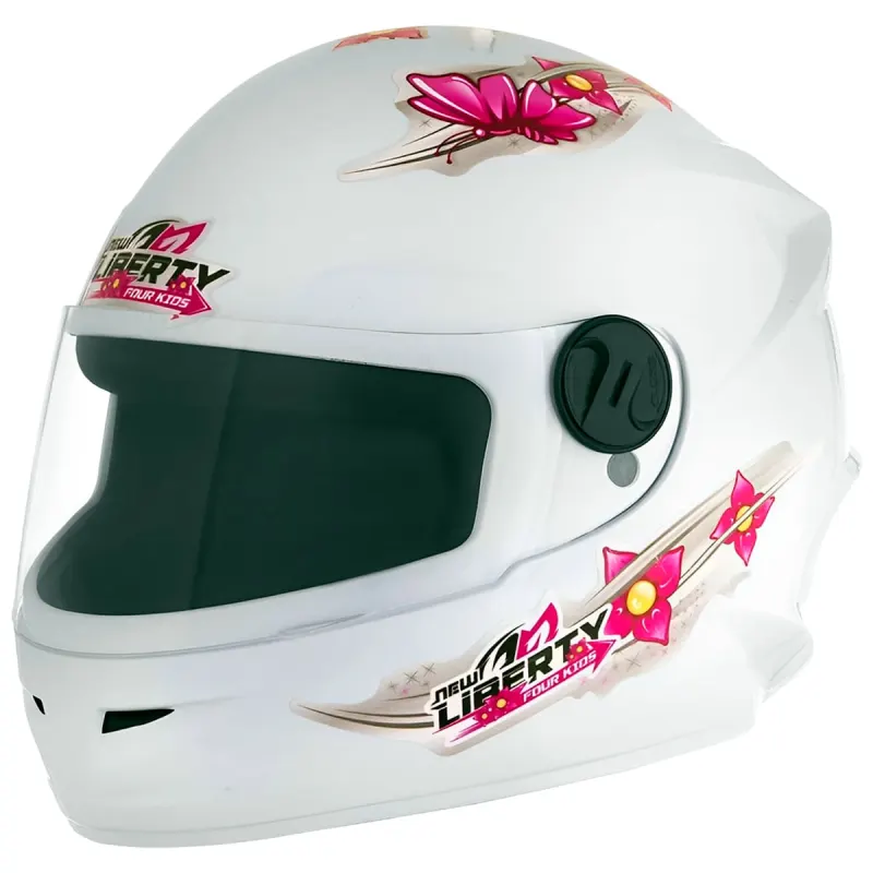 Capacete Pro Tork Infantil Liberty Four Girls Branco Fechado - 