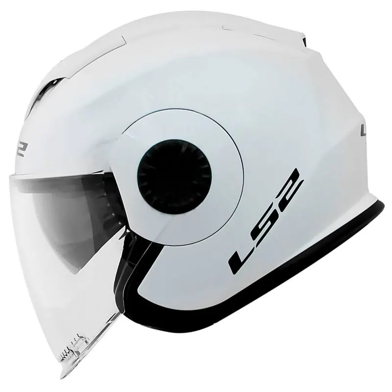 Capacete LS2 OF570 Verso Branco Aberto - Branco