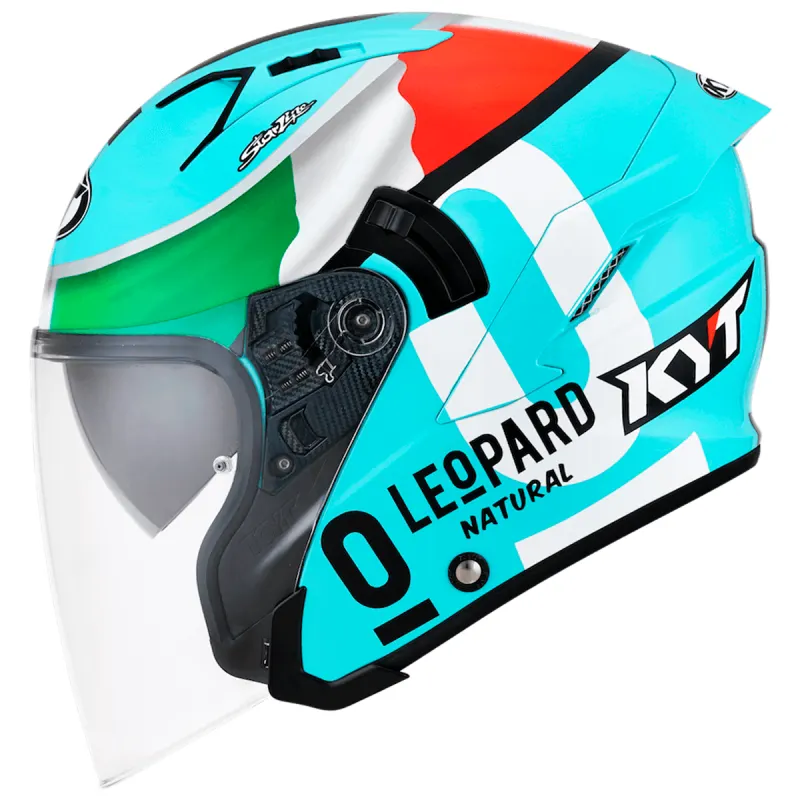 Capacete KYT NF-J Dennis Foggia Leopard Fechado - 