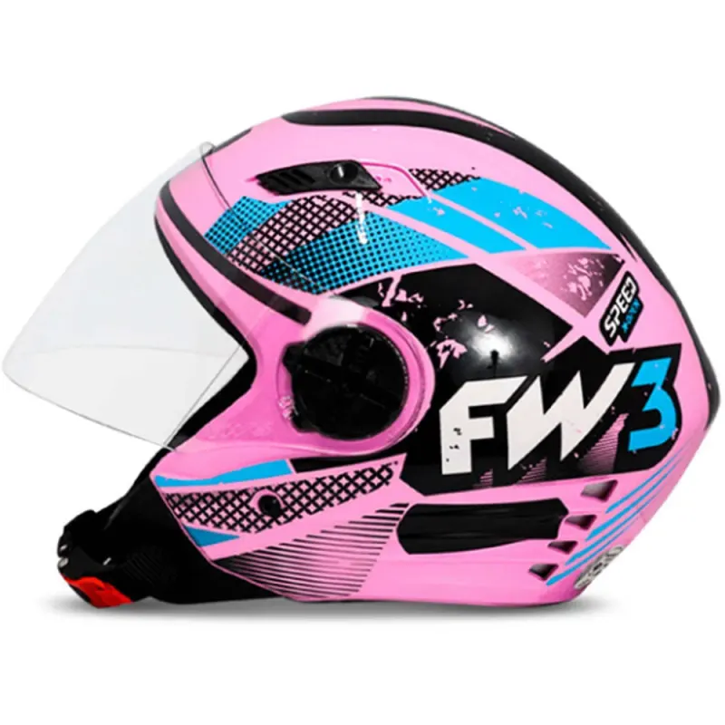 Capacete FW3 X Open Speed Rosa Aberto - 