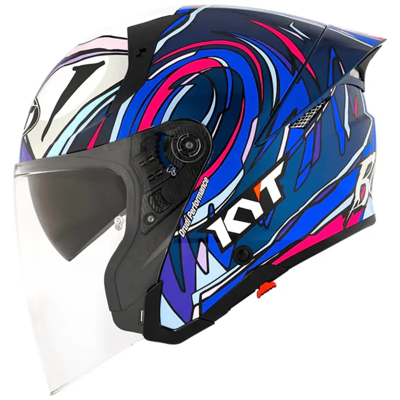 Capacete KYT Capacete Original KYT TTR Jet Bastianini Replica Aberto - 