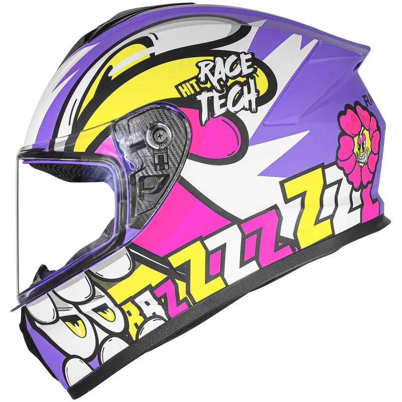 Capacete Race Tech Hit Speedbee Fechado - 
