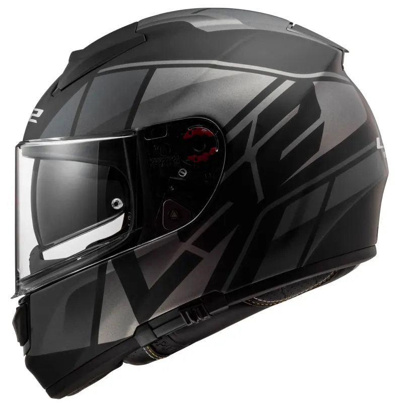 Capacete LS2 FF397 Vector FT2 Kripton Fosco Titanium Fechado - Preto Fosco
