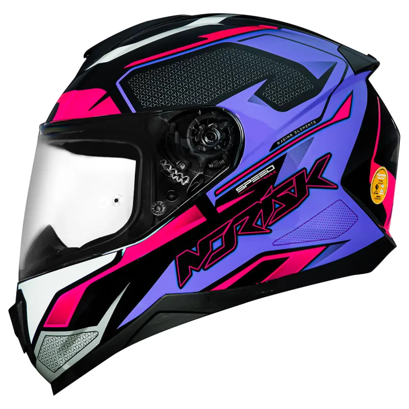 Capacete Norisk Razor Speedmax Preto Rosa Fechado - Preto Rosa