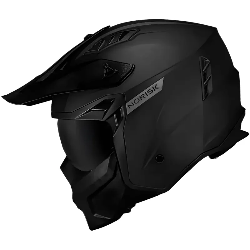 Capacete Norisk Darth 2 Monocolor Fechado - Preto Fosco
