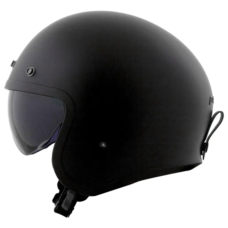 Capacete LS2 OF599 Spitfire Preto Fosco Aberto - Preto Fosco