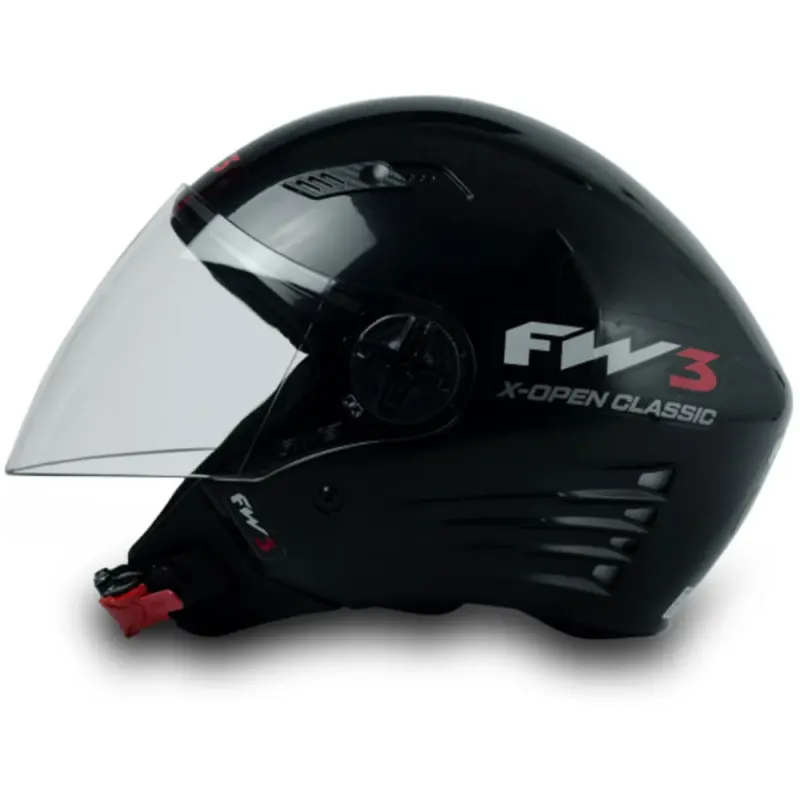 Capacete FW3 X Open Preto Aberto - 