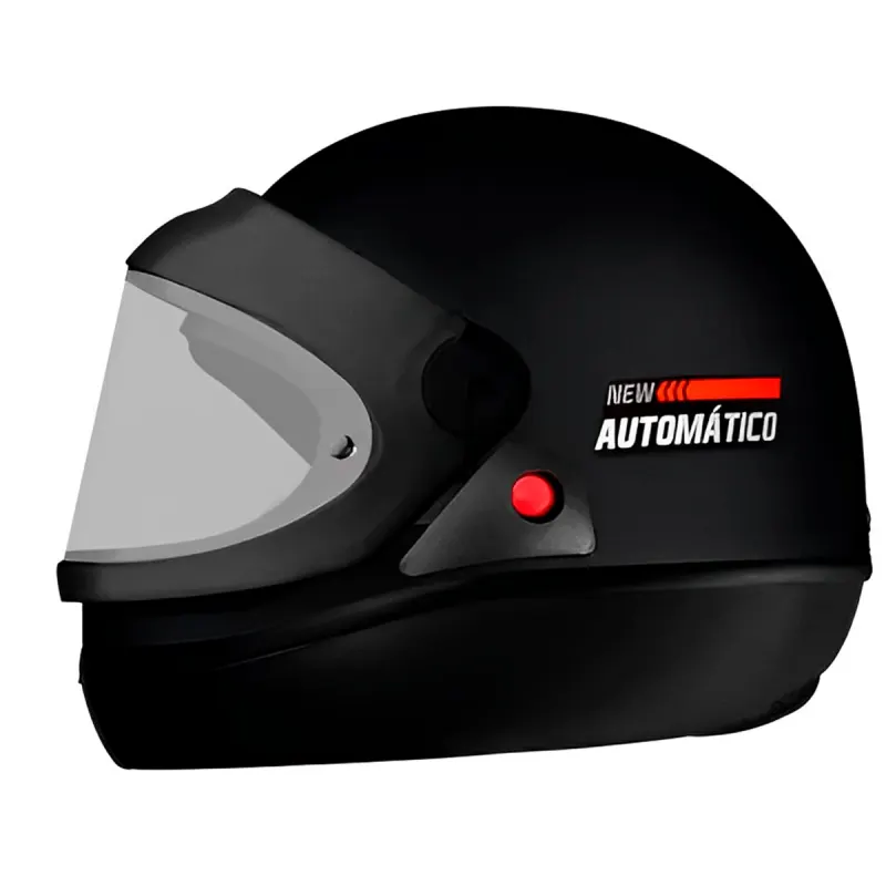Capacete EBF Automatico Preto Fosco Fechado - 