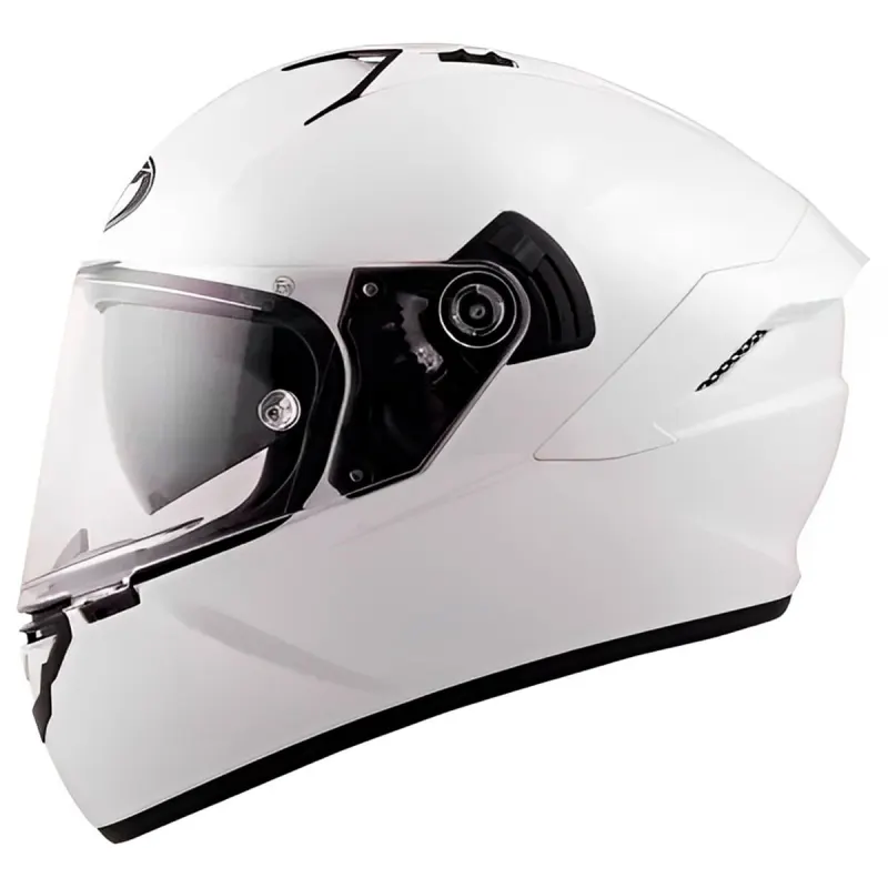 Capacete KYT NF-R Plain Pearl Branco Fechado - 