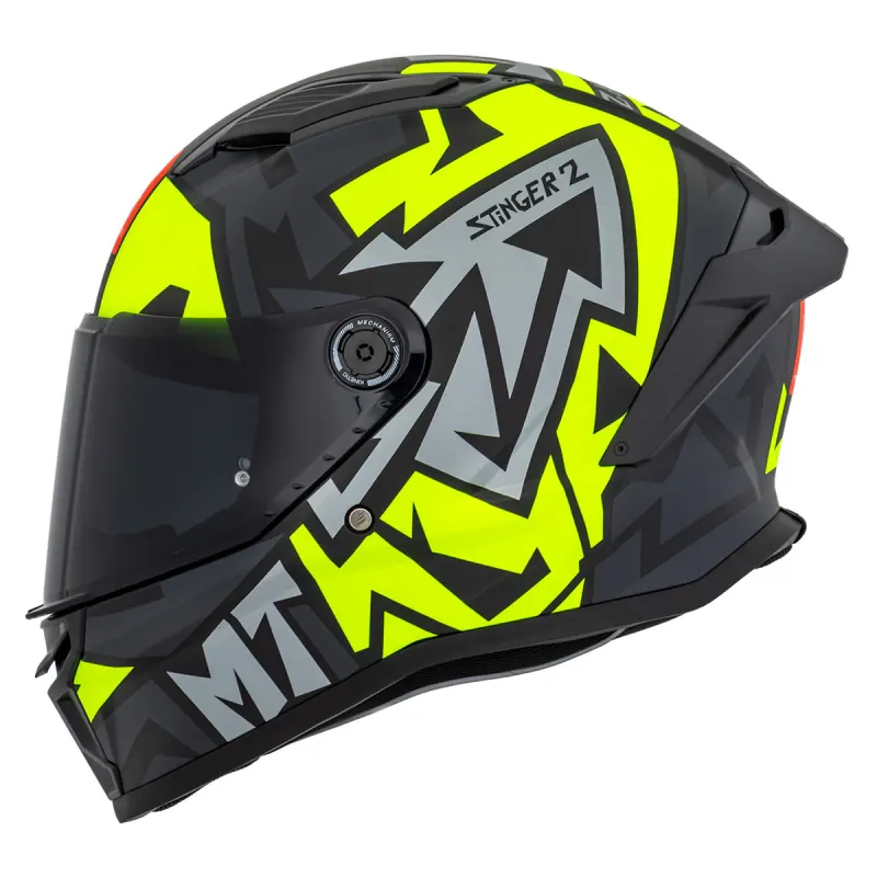 Capacete MT Stinger 2 Meld B3 Fosco Fechado - 