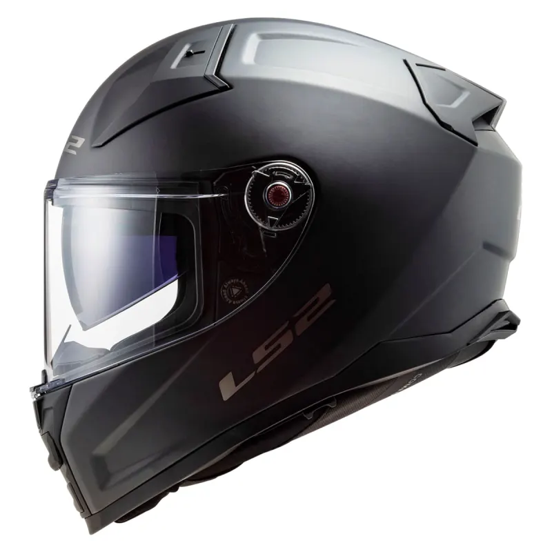 Capacete LS2 FF811 Vector 2 Preto Fosco Fechado - Preto Fosco