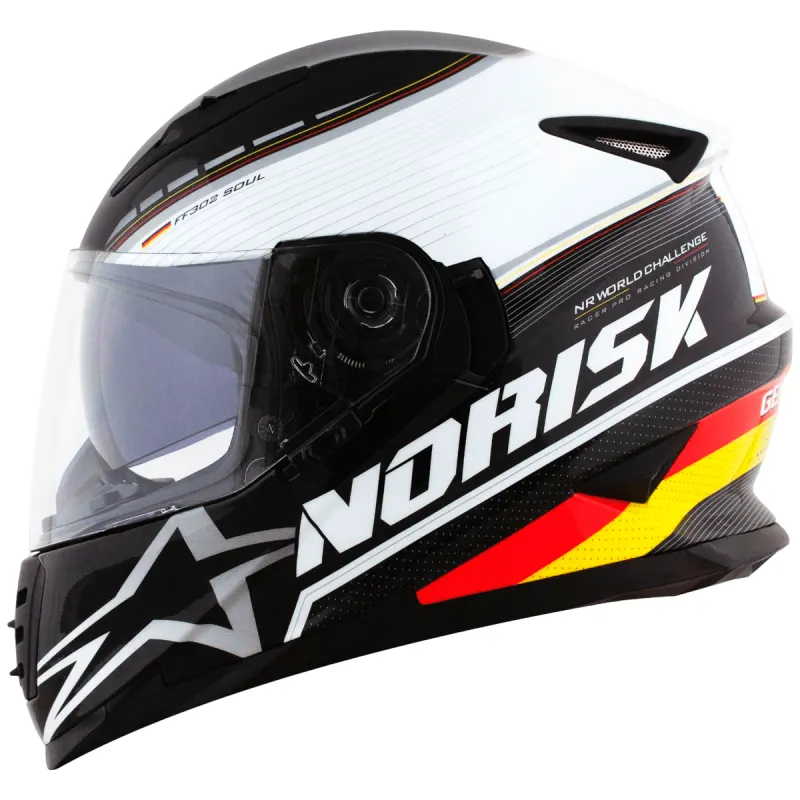 Capacete Norisk FF302 Soul Grand Prix Germany Fechado - Monocolor