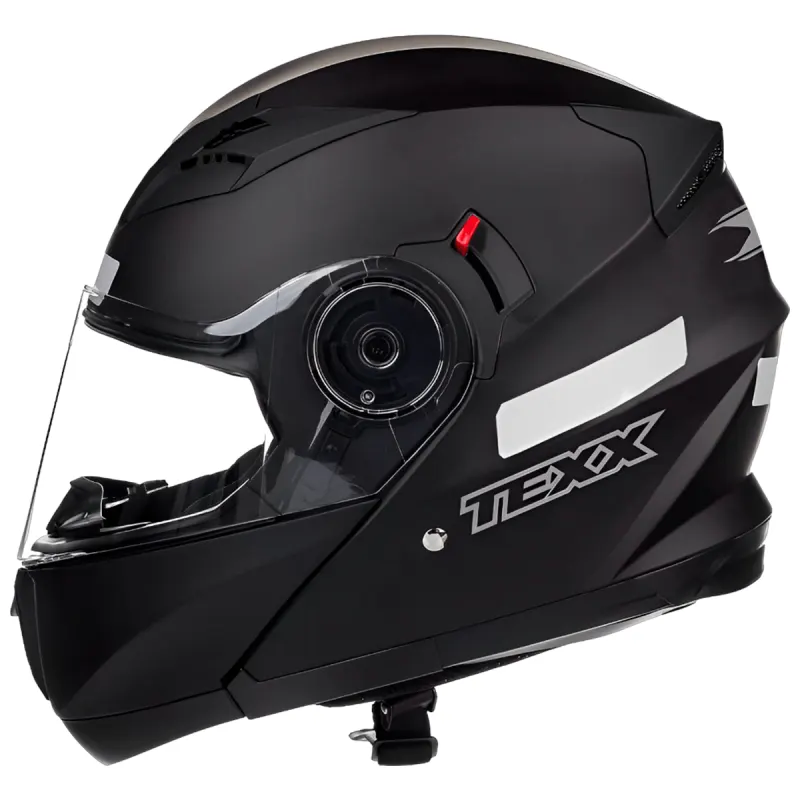 Capacete Texx Gladiator V3 Preto Fosco Articulado/Robocop - Preto Fosco