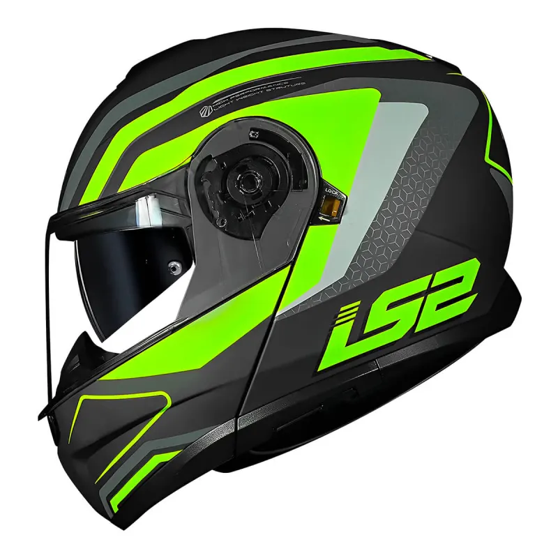 Capacete LS2 FF908 Strobe 2 Phantom Fosco Titânio Fechado - Preto/Cinza