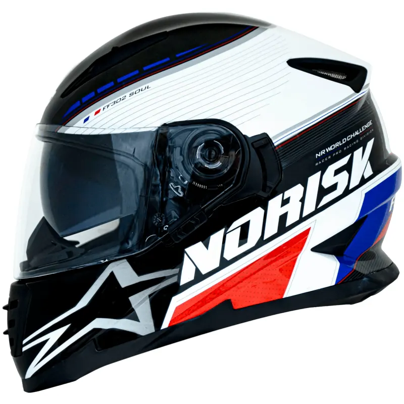 Capacete Norisk FF302 Soul Grand Prix France Fechado - Monocolor