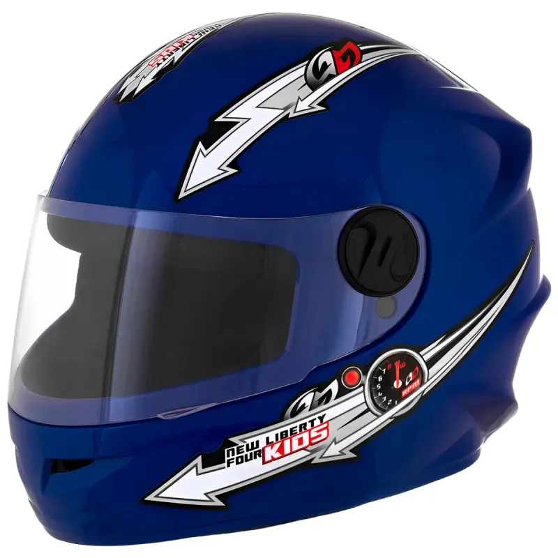 Capacete Pro Tork Infantil Liberty Four Kids Azul Fechado - 