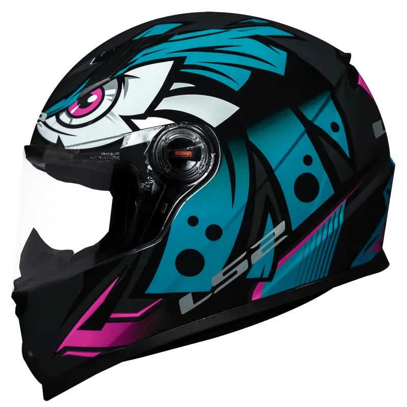 Capacete LS2 FF358 Tribal Verde Fechado - Verde