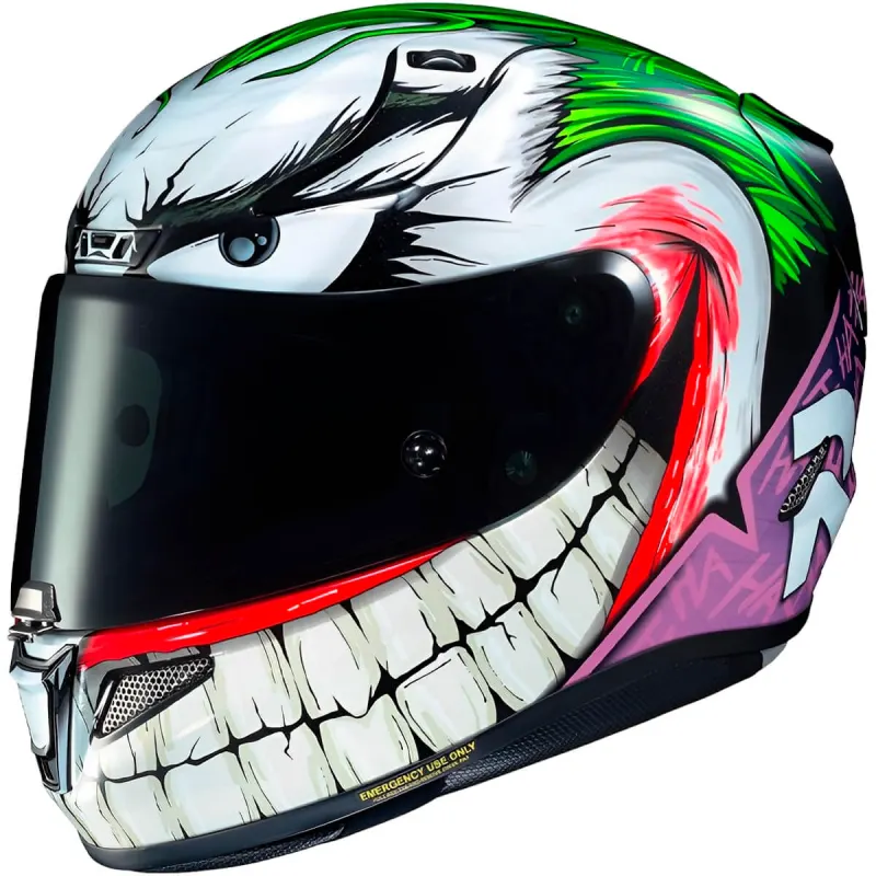 Capacete HJC RPHA 11 Dc Joker Verde Roxo Fechado - 