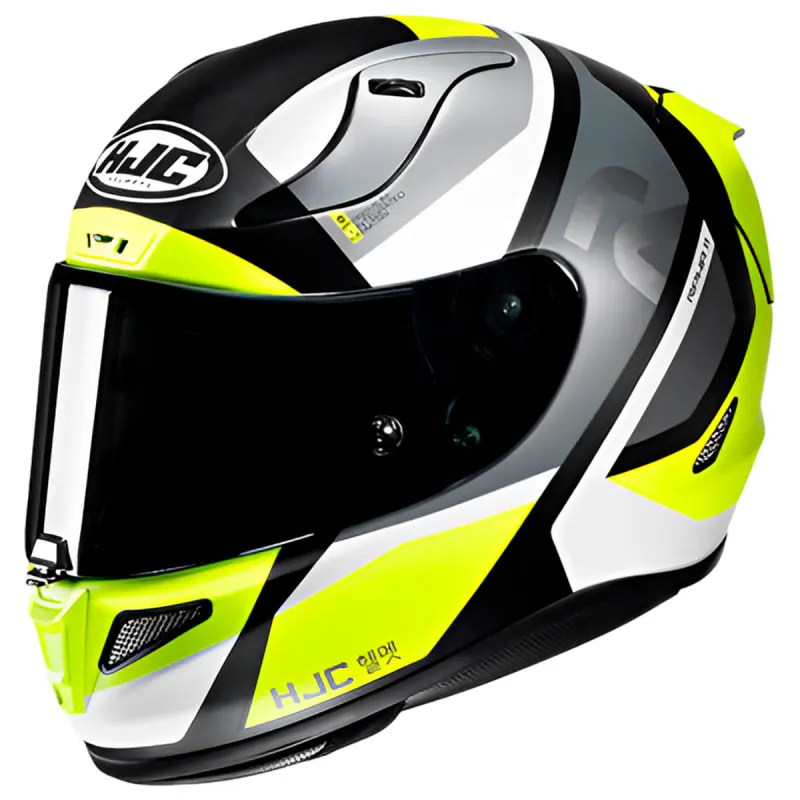 Capacete HJC RPHA 11 Seeze Cinza Verde Fechado - 