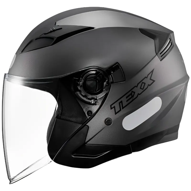 Capacete Texx Ugello Chumbo Fosco Fechado - 