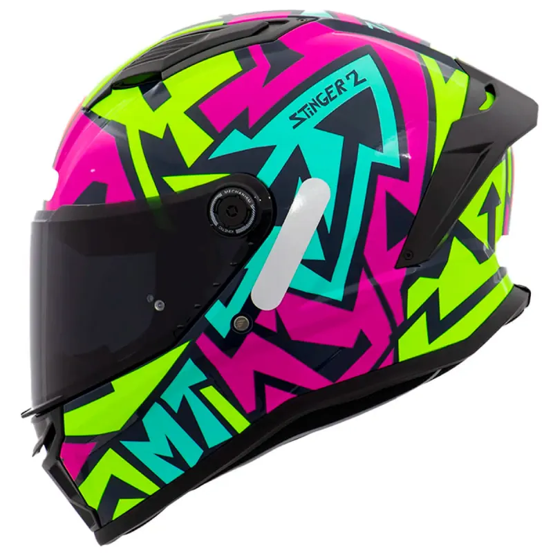 Capacete MT Stinger 2 Meld C8 Gloss Fechado - 