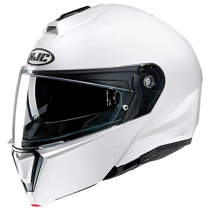 Capacete HJC I90 Solido Branco Fechado - 