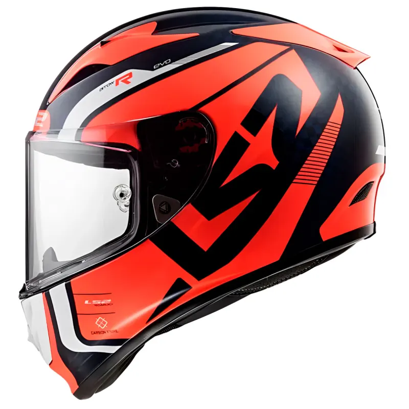 Capacete LS2 FF323 Arrow C Evo Sting Azul Laranja Fechado - Azul