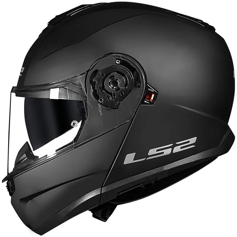 Capacete LS2 FF908 Strobe 2 Preto Fosco Articulado/Robocop - Preto Fosco