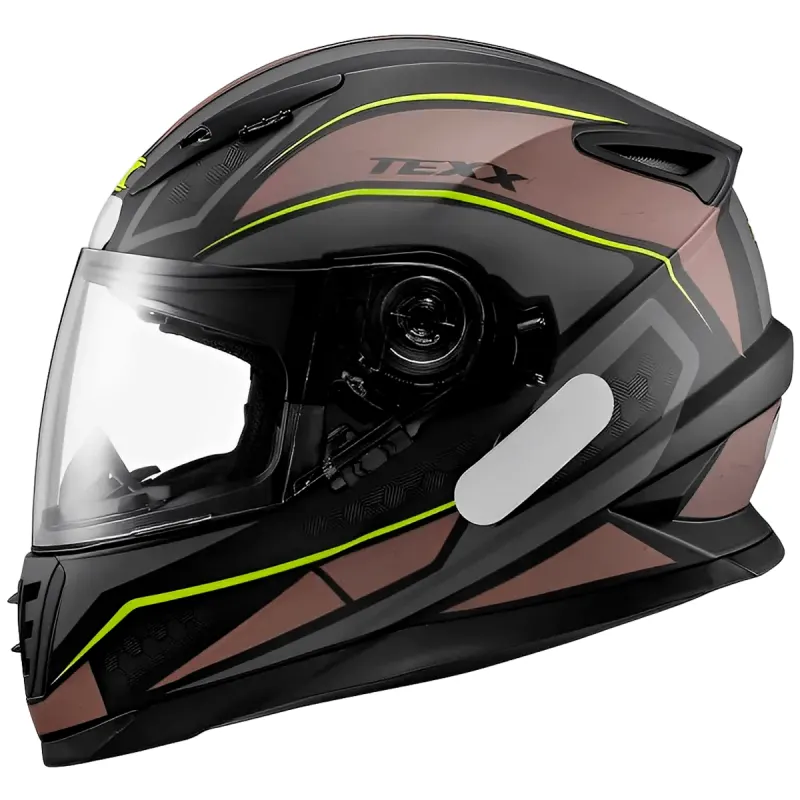 Capacete Texx Wing Broker Verde Fechado - 