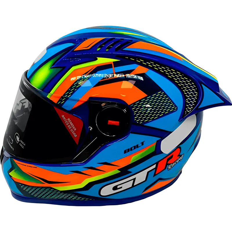 Capacete FW3 GT Racing Bolt Fechado - 