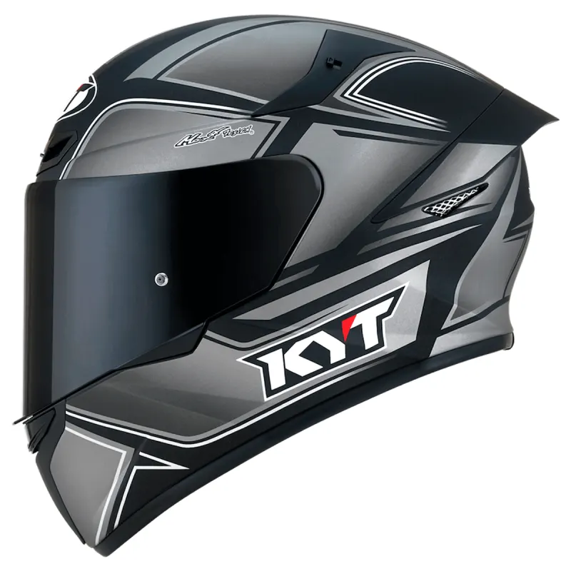 Capacete KYT TT Course Tourist Fosco Cinza Fechado - 