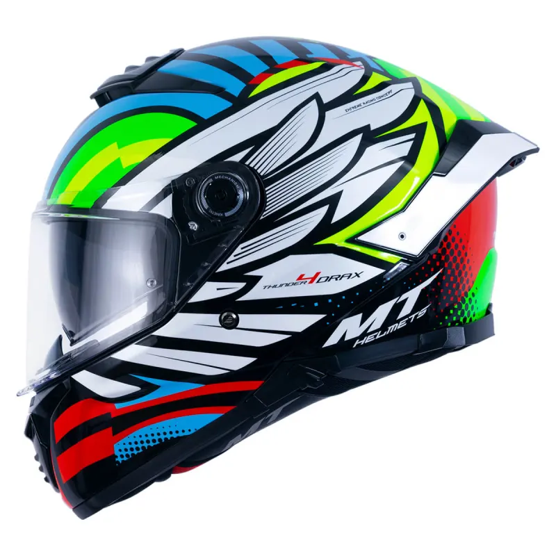 Capacete MT Thunder 4 SV Drax B7 Azul Fechado - 