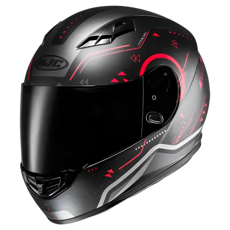 Capacete HJC CS 15 Safa Preto Vermelho Fechado - 