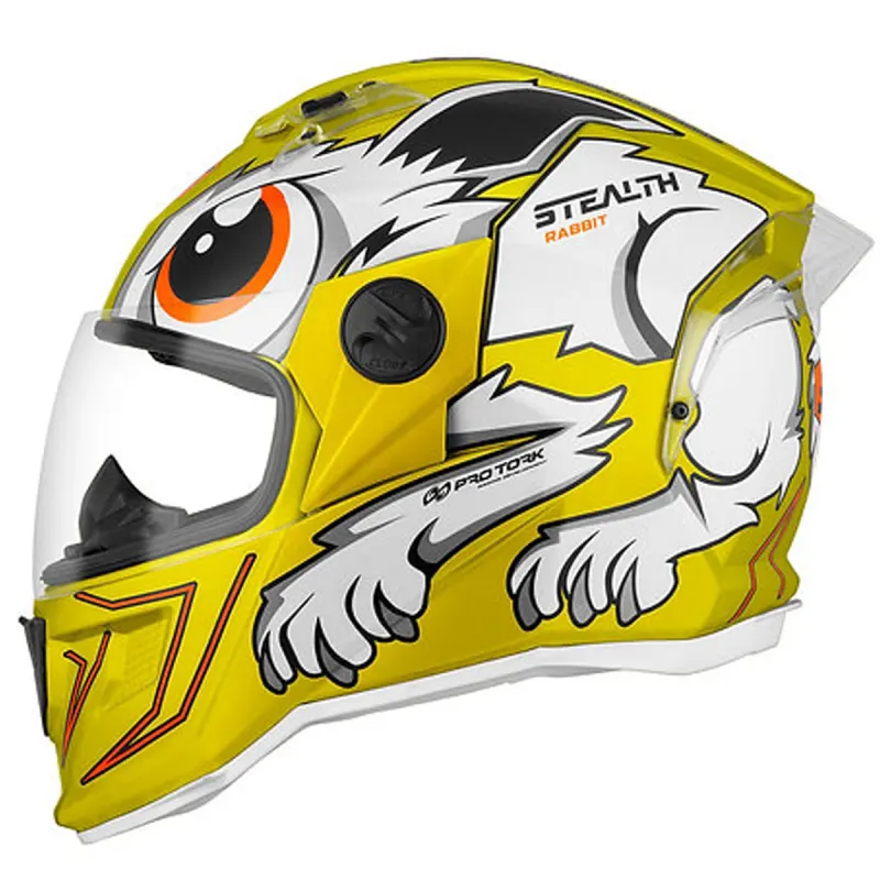 Capacete Pro Tork Stealth Rabbit Amarelo Fechado - 