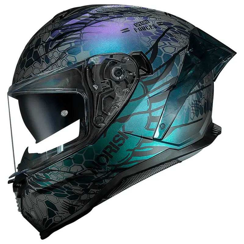Capacete Norisk Strada 2 Cobra Azul Fechado - Azul