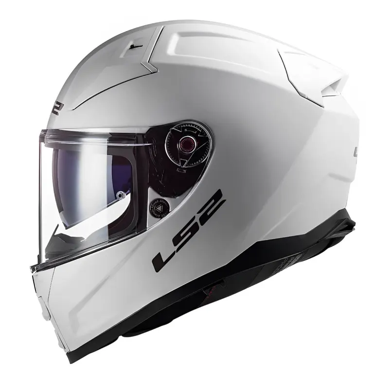 Capacete LS2 FF811 Vector 2 Monocolor Branco Fechado - Branco