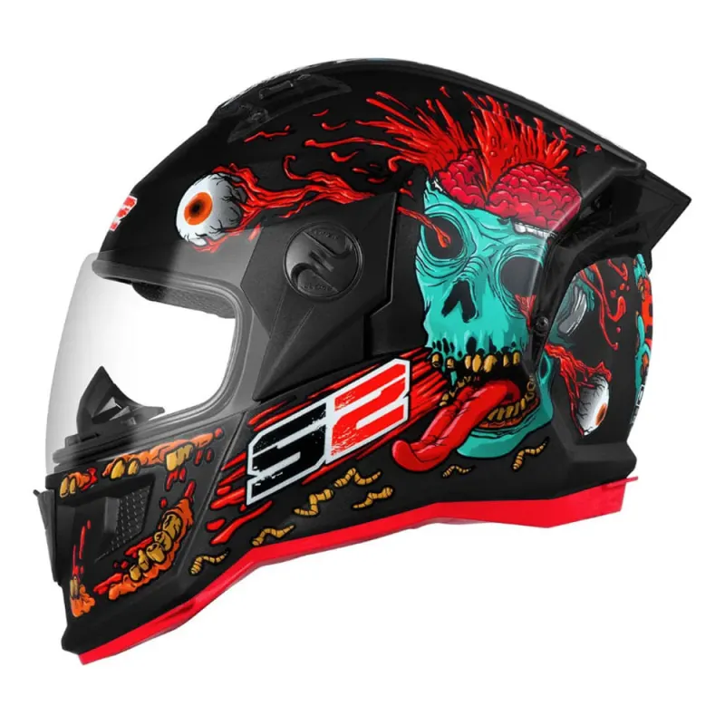 Capacete Pro Tork Stealth Zombie Preto Fosco Fechado - 