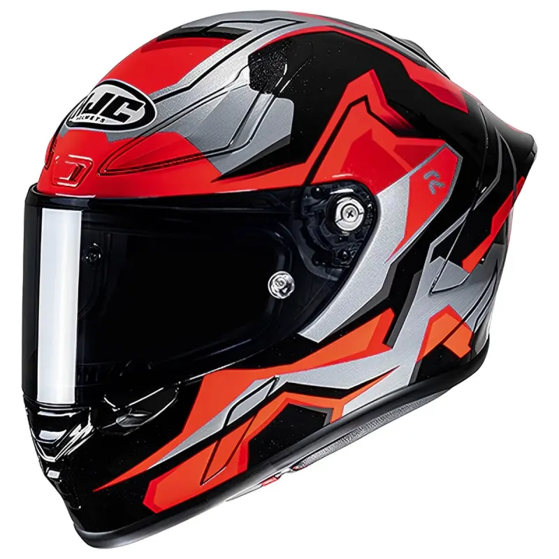 Capacete HJC RPHA 1 Nomaro Vermelho Preto Cinza Fechado - 