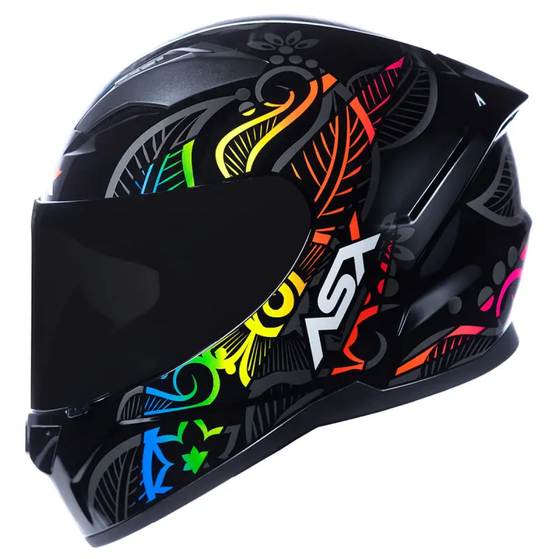 Capacete ASX City Flowers Fechado - 