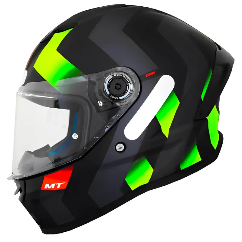 Capacete MT Stinger 2 Asphalt C3 Amarelo Fosco Fechado - 