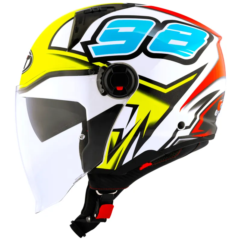 Capacete KYT Capacete Original KYT D-City 98 Bomb Aberto - 