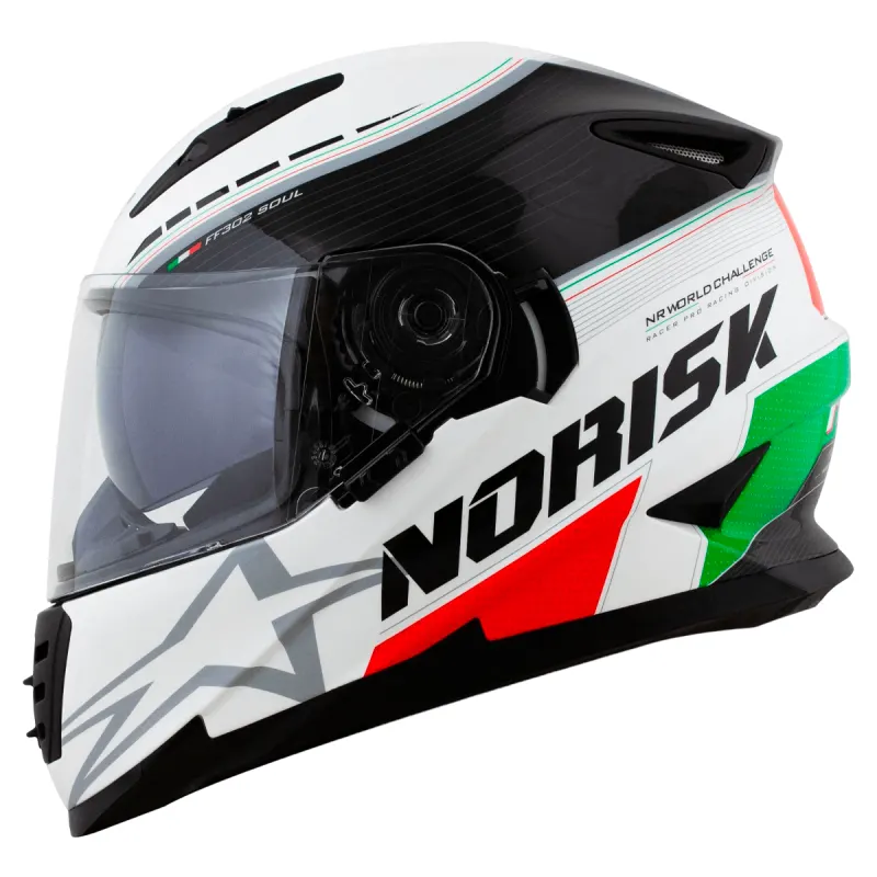 Capacete Norisk FF302 Soul Grand Prix Italy Fechado - Monocolor