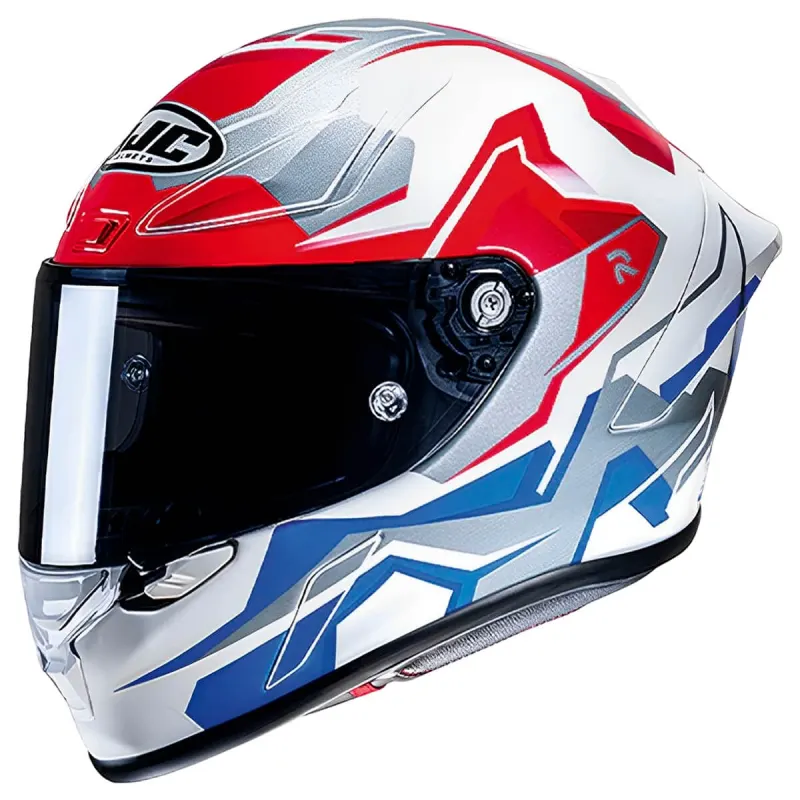 Capacete HJC RPHA 1 Nomaro Vermelho Branco Azul Cinza Fechado - 