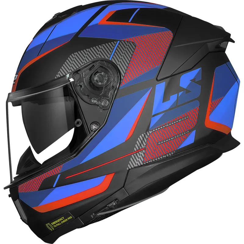 Capacete LS2 FF808 Stream 2 Road Titanium Vermelho Fosco Fechado - Vermelho Fosco