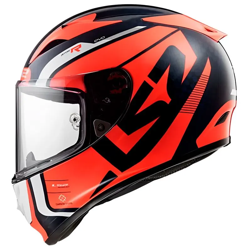 Capacete LS2 FF323 Arrow C Evo Sting Azul Laranja Articulado/Robocop - Azul