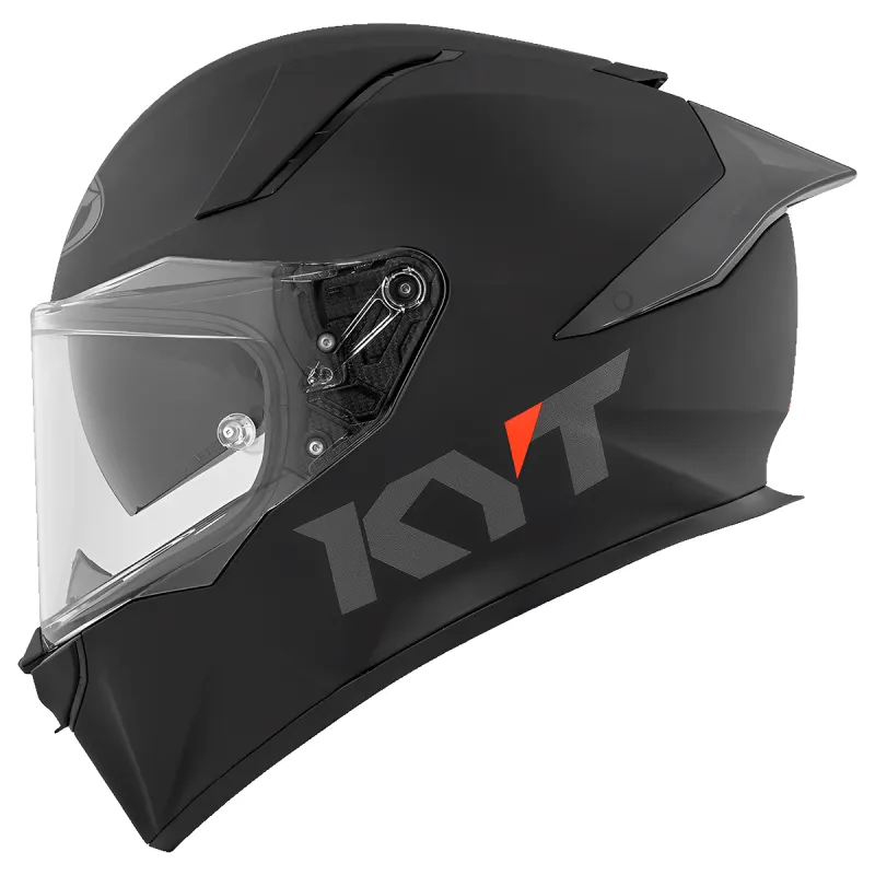 Capacete KYT R2R Plain Fosco Preto Fechado - Preto