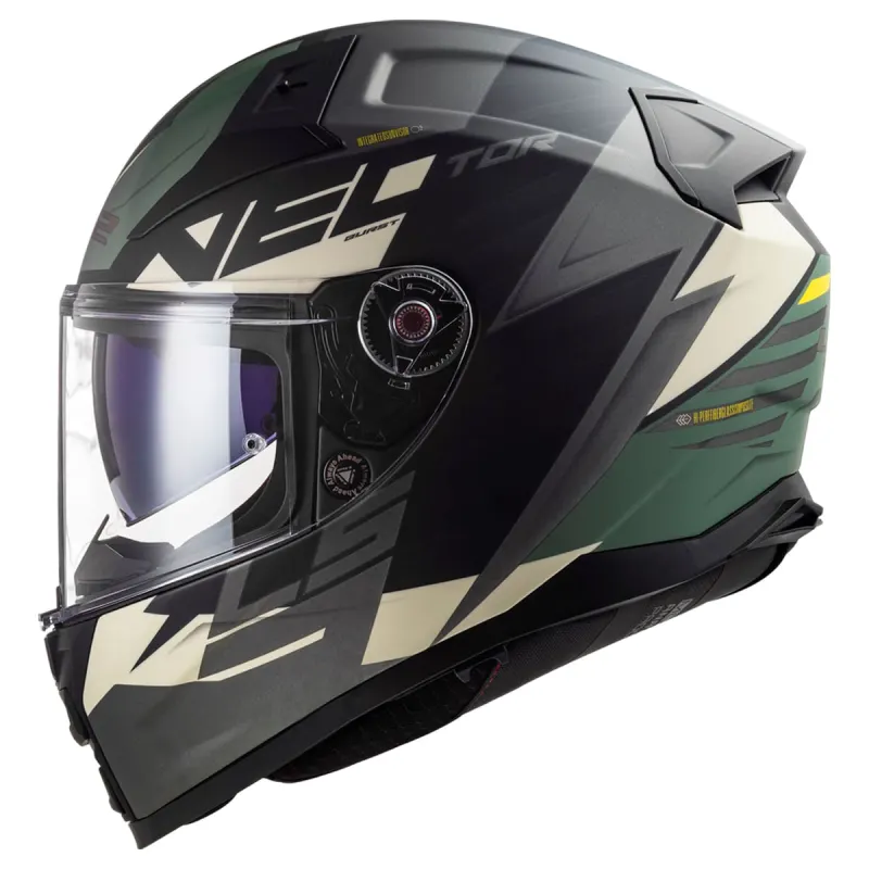 Capacete LS2 FF811 Vector 2 Absolute Fosco Preto Titanium Fechado - Preto Fosco